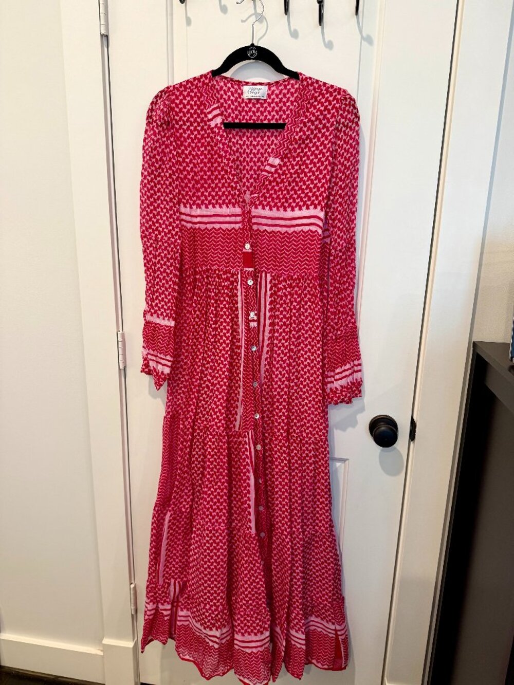 Vintage Ibiza 100% Cotton Caftan Maxi Dress